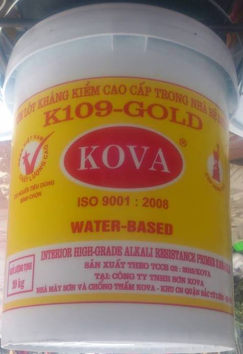 Sơn lót kháng kiềm cao cấp trong nhà hệ nước KOVA (20kg)