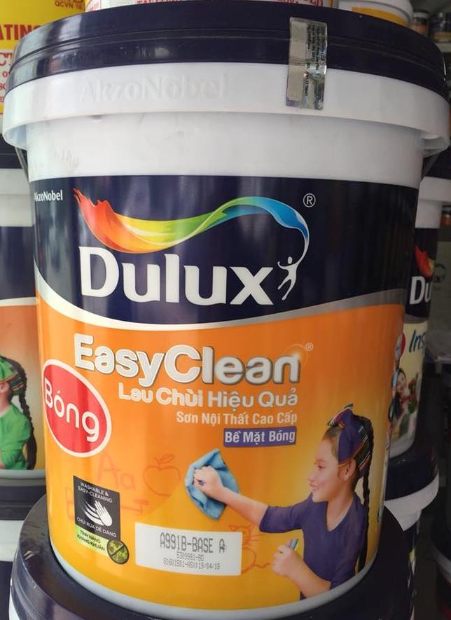 Dulux EasyClean Lau Chùi Hiệu Quả - Bề Mặt Bóng